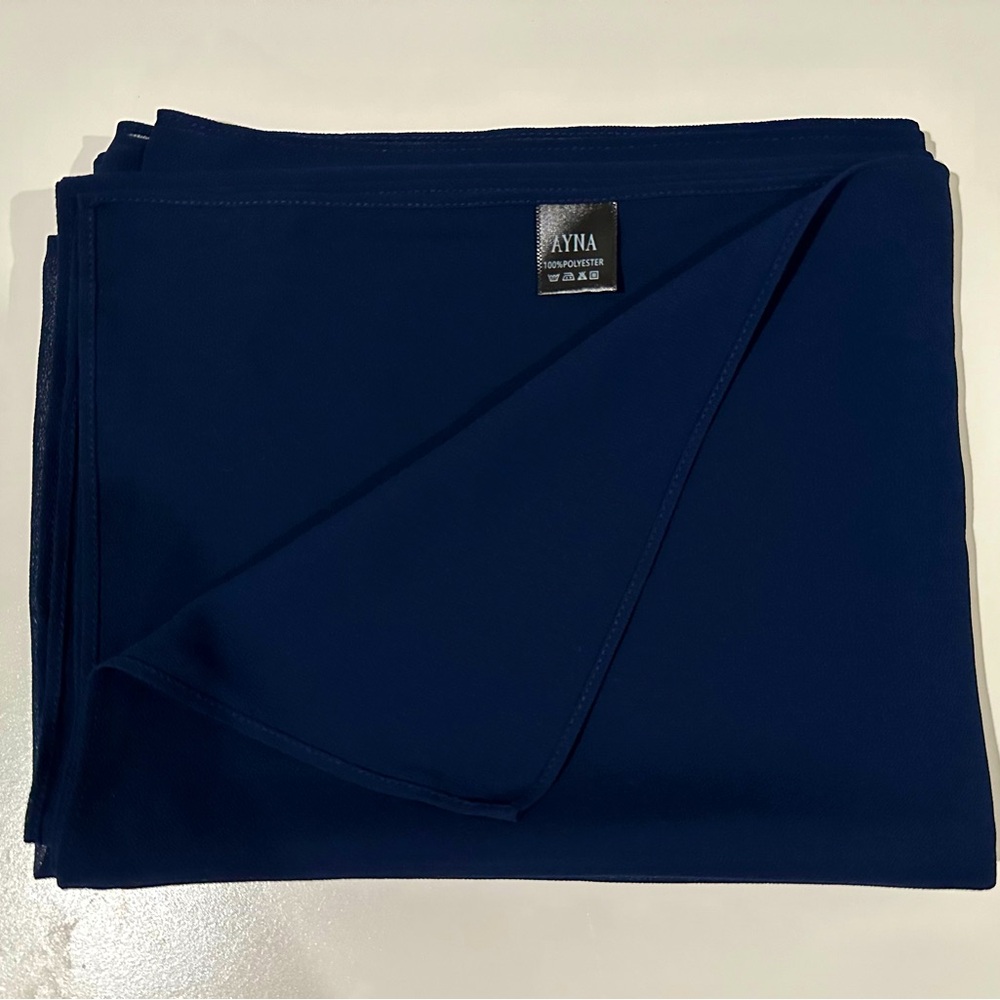 New Chiffon Hijab Navy